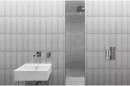 Fabresa Alba Gris Brillo 10x20 płytki cegiełki