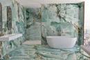 Baldocer Onyx Turquoise Pulido Rect. 120x120 płytki gresowe onyksowe