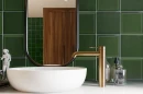 Fabresa Capsule Verde Cristal Brillo 15x15 płytki ścienne