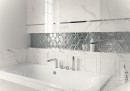 Paradyż Ceramika Morning Bianco Połysk 25x75 płytki ścienne