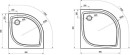 Ravak Elipso Pro Flat brodzik 80x80x3 XA234411010 prysznicowy biały