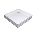 Ravak Angela PU brodzik 80x80x18,5 A004401120 prysznicowy biały
