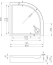 Ravak Ronda Basic Kompakt brodzik 80x80x16,5 GPX2240131 prysznicowy biały