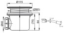 Ravak Syfon Brodzikowy X01308 Basic 90 chrom