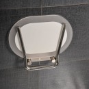 Ravak Clear/Stainless siedzisko prysznicowe 37,5x41 B8F0000029 białe
