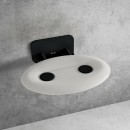 Ravak Ovo-P II-Opal/Black siedzisko prysznicowe 35x41 B8F0000057 czarne