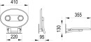 Ravak Ovo-P II-Clear siedzisko prysznicowe 35x41 B8F0000048 chrom