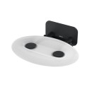 Ravak Ovo-P II-Clear/Black siedzisko prysznicowe 35x41 B8F0000056 czarny