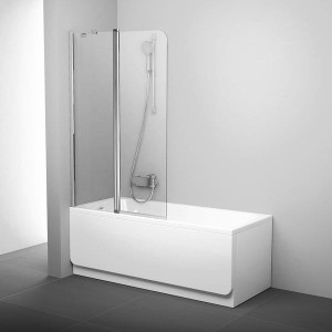 Ravak Chrome CVS2-100 L 7QLA0C00Z1 parawan dwuczęściowy lewy nawannowy