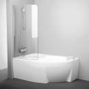 Ravak Rosa CVSK1 140/150 L 7QLM0C00Y1 parawan jednoczęściowy lewy polerowanne alu