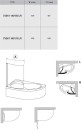 Ravak Rosa CVSK1 160/170 P 7QRS0C00Y1 parawan jednoczęściowy prawy polerowane alu