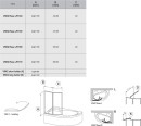 Ravak Rosa VSK2 140 P 76P70100Z1 parawan dwuczęściowy prawy biały