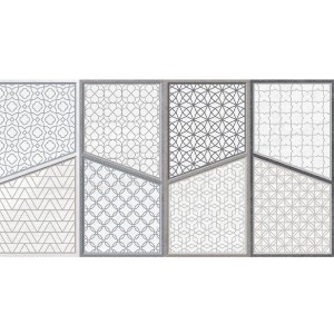 Gayafores Ornato Austral Gris 32x62,5 płytka patchwork 