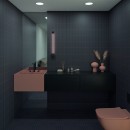 WOW Raster Lines M Basalt 15x15 płytka mozaikowa