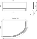 Ravak Panel przedni A Rosa II L 150 cm CZK1200AN0 do obudowy wanny biały
