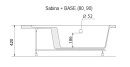 Ravak Panel przedni Sabina 80 GPX11005 biały