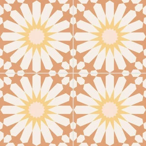 Gayafores Soleil Orange 33,15x33,15 płytka patchwork