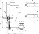 Ravak Chrome CR 013.00CR X070190 bateria umywalkowa wysoka stojąca jednouchwytowa chrom
