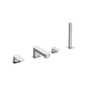 Ravak Chrome CR 026.00 X070170 bateria nawannowa czterootworowa dwuuchwytowa chrom