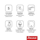 Ravak Eleganta EL 015.01CR X070404 bateria umywalkowa jednouchwytowa stojąca chrom