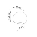 Sollux Kinkiet ceramiczny GLOBE