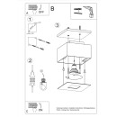 Sollux Plafon MONO 1 czarny