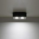 Sollux Plafon MONO 2 czarny