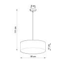 Sollux Lampa wisząca ARENA 35 czarna