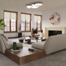 Sollux Plafon ARENA 45 szara