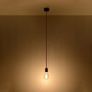 Sollux Lampa wisząca EDISON czarna