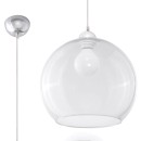 Sollux Lampa wisząca BALL transparentny