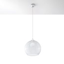 Sollux Lampa wisząca BALL transparentny