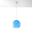 Sollux Lampa wisząca BALL błękitna