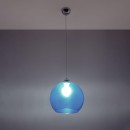 Sollux Lampa wisząca BALL błękitna