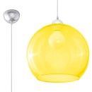 Sollux Lampa wisząca BALL żółta