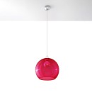 Sollux Lampa wisząca BALL czerwona