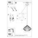 Sollux Lampa wisząca UMBERTO czarna
