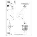 Sollux Lampa wisząca CELTA biała