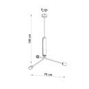 Sollux Żyrandol DUOMO 3D