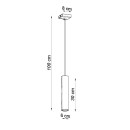 Sollux Lampa wisząca LAGOS 1 biały