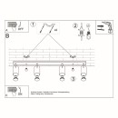 Sollux Plafon RING 4L czarny