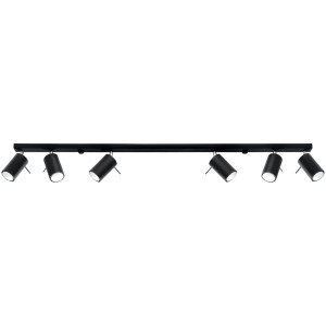 Sollux Plafon RING 6L czarny 