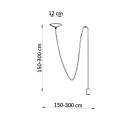 Sollux Lampa wisząca EDISON 1 LONG czarny