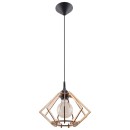 Sollux Lampa wisząca POMPELMO naturalne drewno