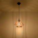 Sollux Lampa wisząca POMPELMO naturalne drewno