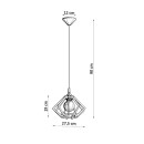Sollux Lampa wisząca POMPELMO naturalne drewno