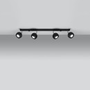 Sollux Plafon OCULARE 4L czarny