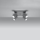 Sollux Plafon RING 4 szary