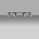 Sollux Plafon RING 4L szary