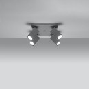 Sollux Plafon MERIDA 4 szary